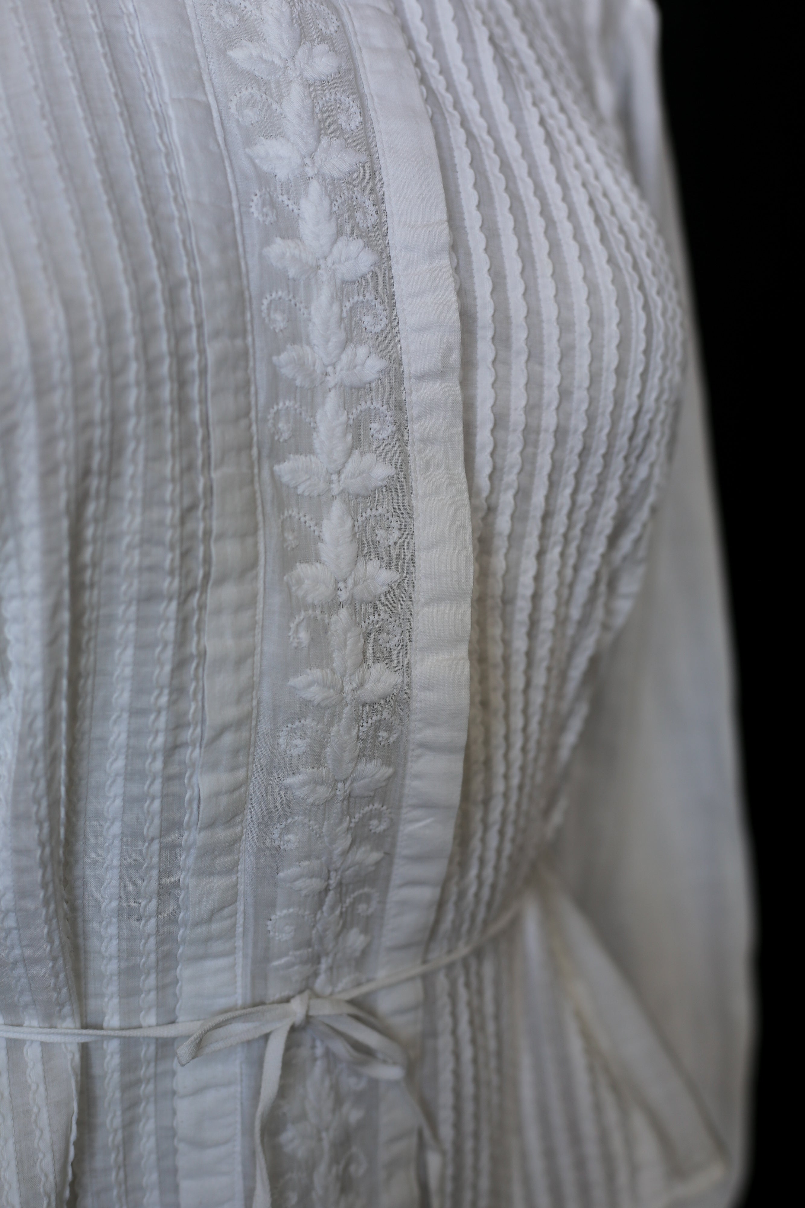 Edwardian White Cotton Lawn Blouse