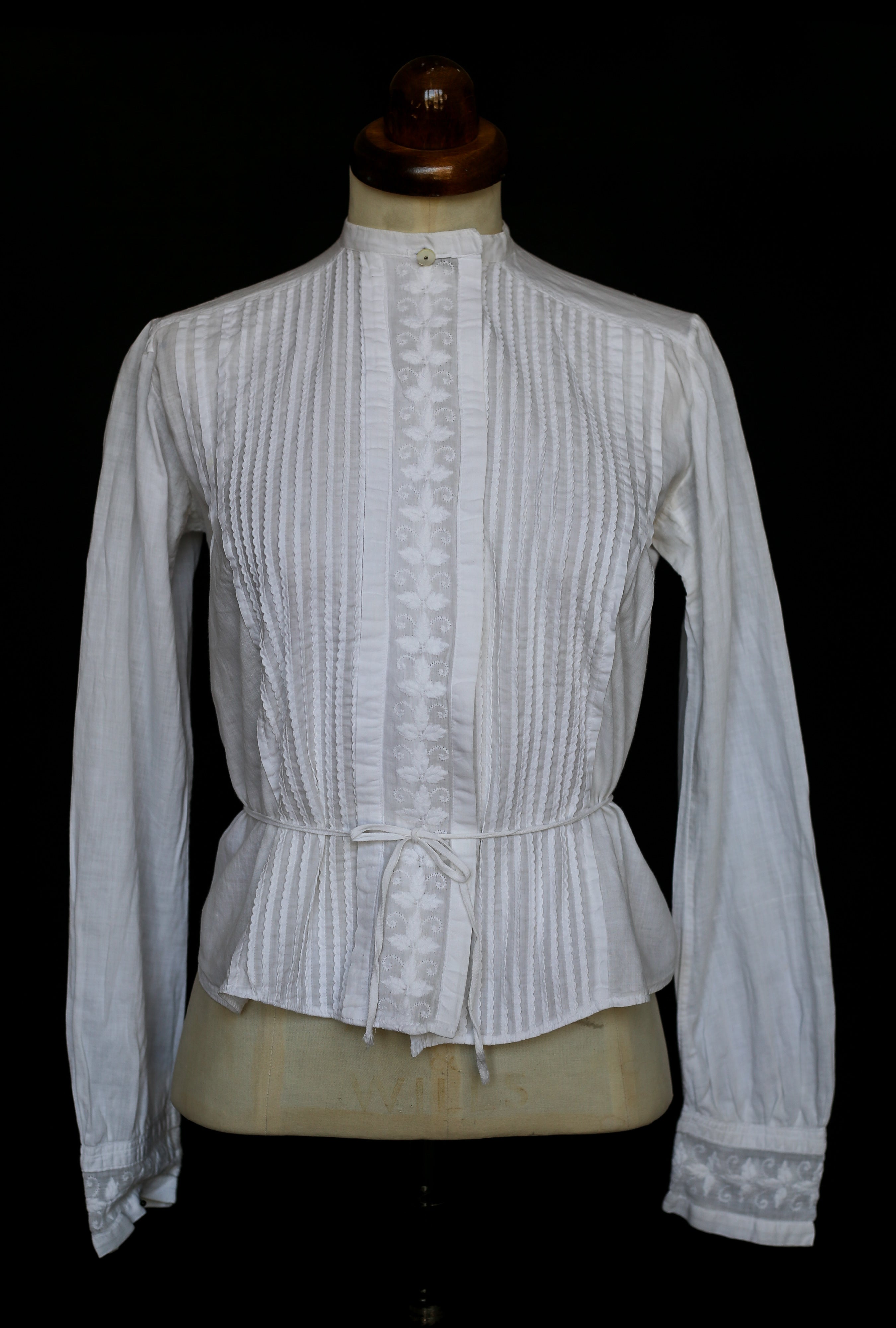 Edwardian White Cotton Lawn Blouse