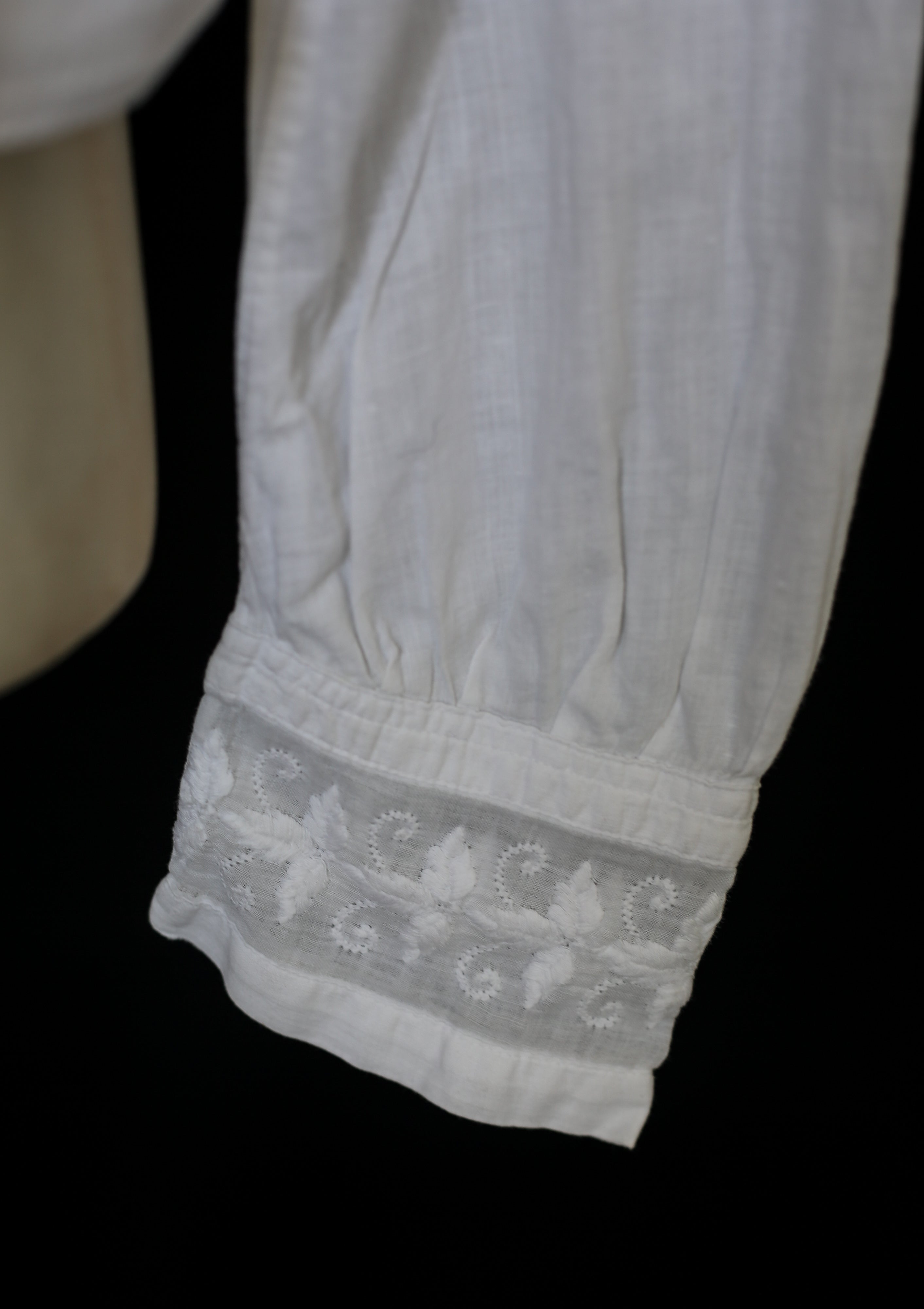 Edwardian White Cotton Lawn Blouse