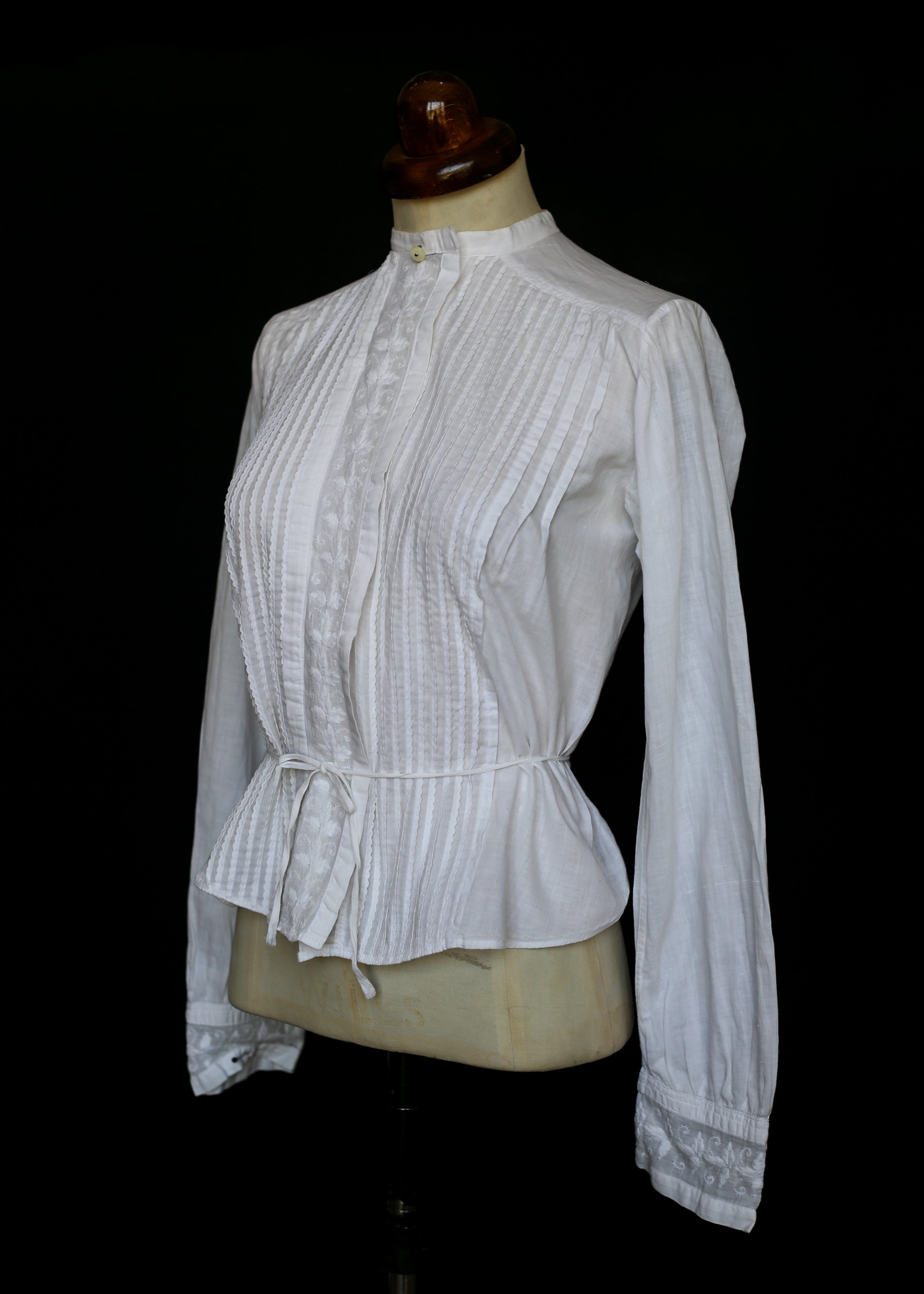 Edwardian White Cotton Lawn Blouse
