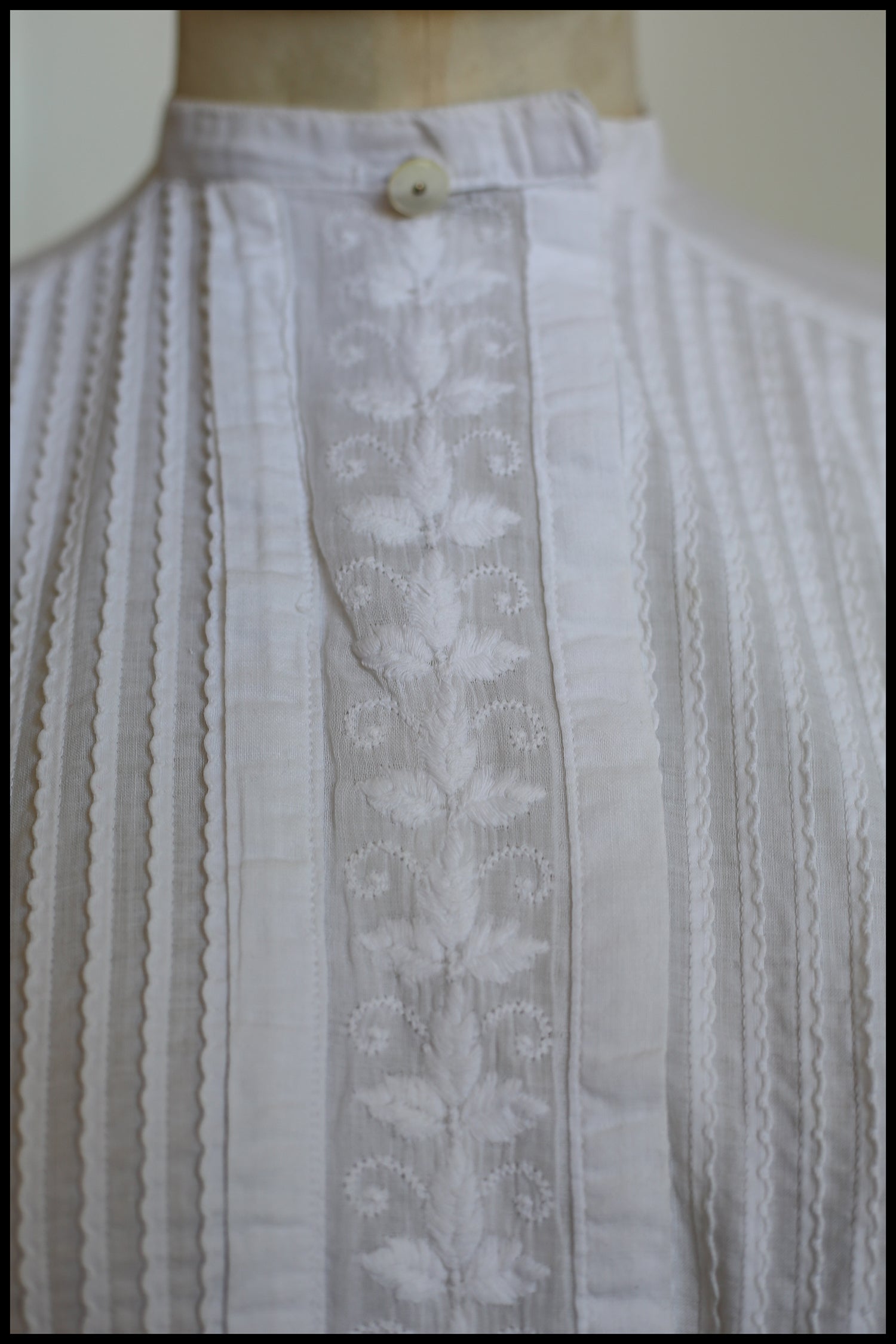 Edwardian White Cotton Lawn Blouse