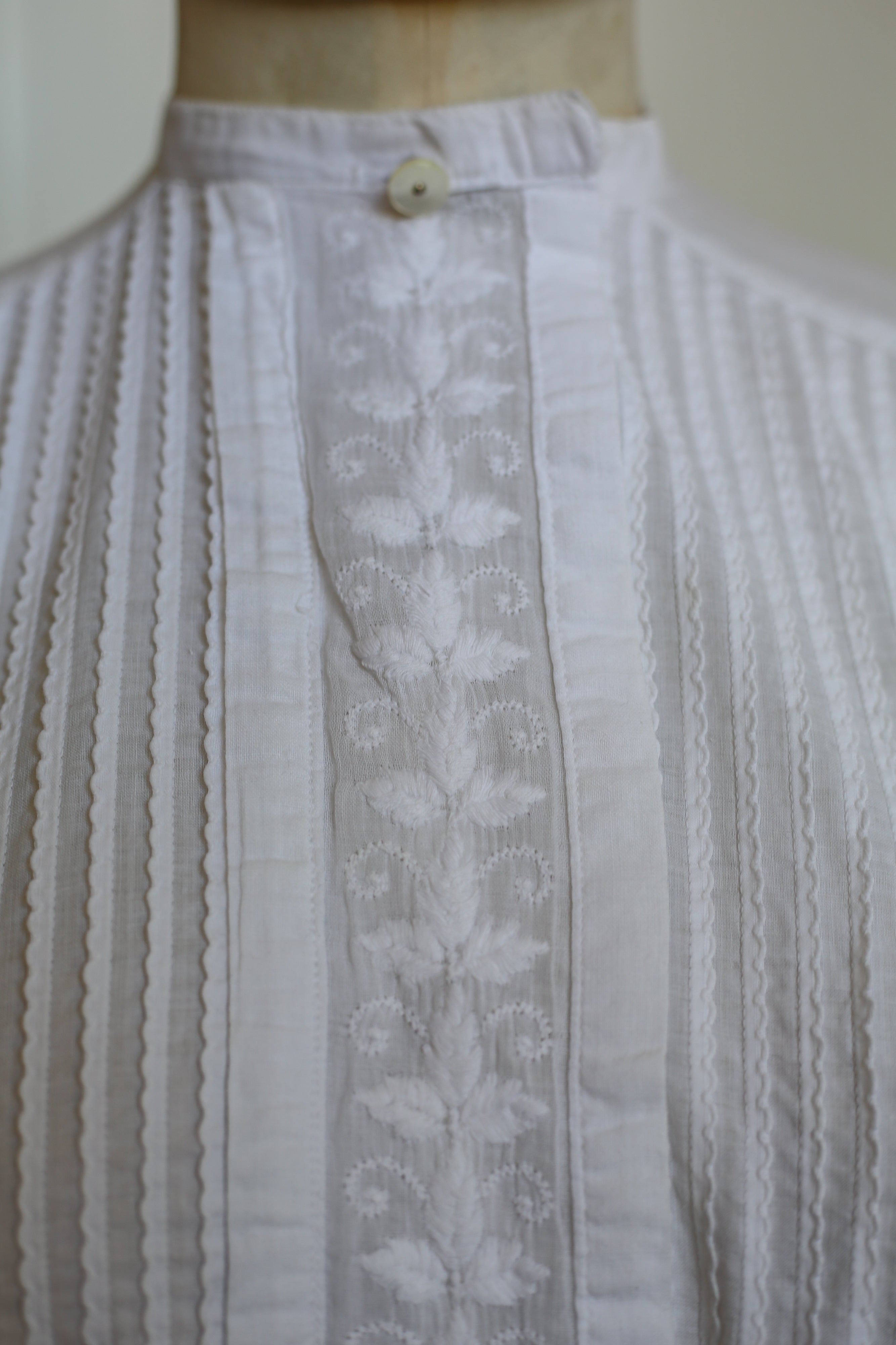 Edwardian White Cotton Lawn Blouse