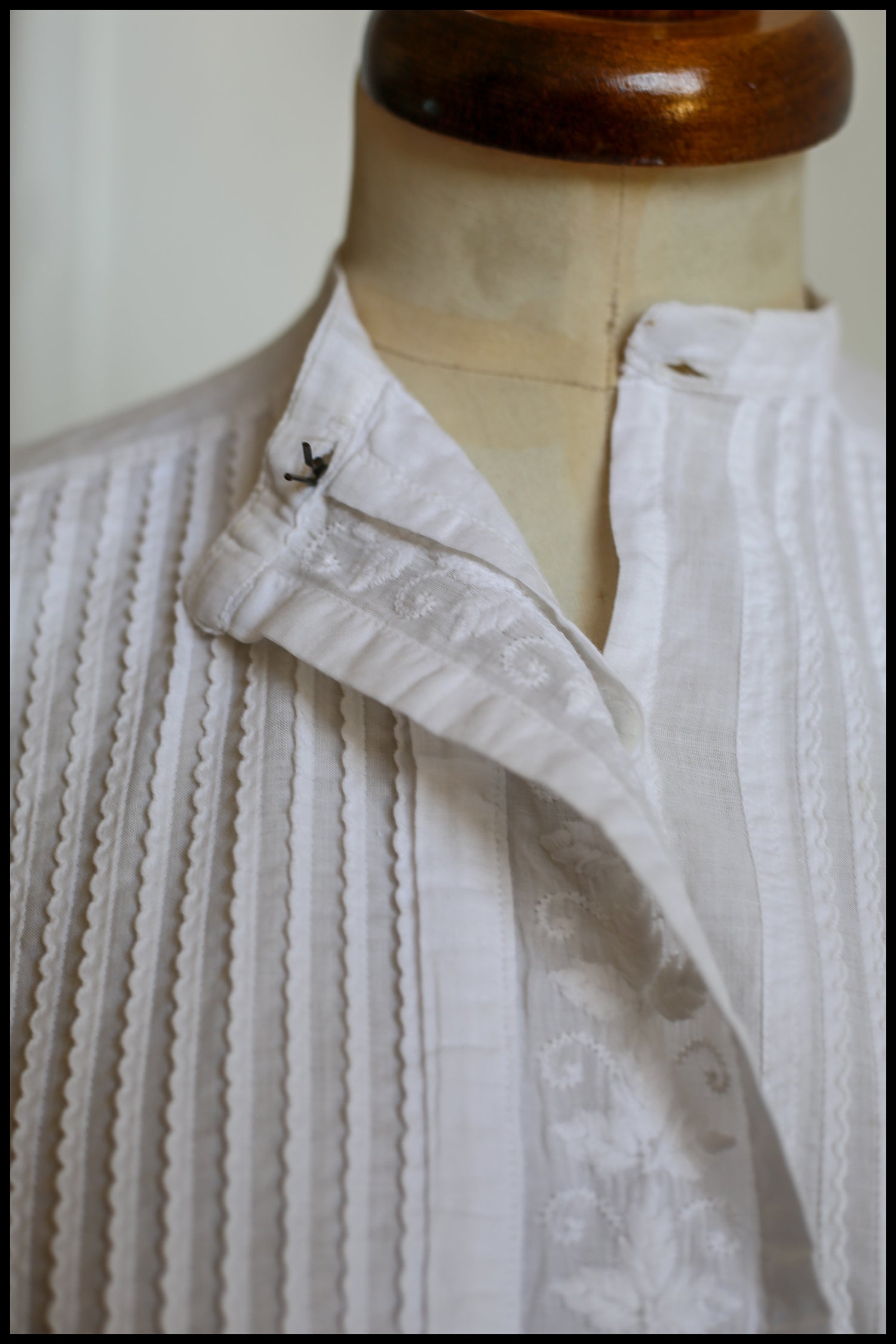 Edwardian White Cotton Lawn Blouse