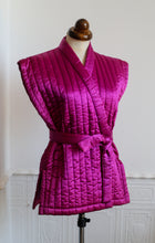 Vintage 1970s Quilted Satin Jacket