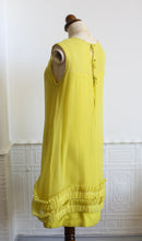 RESERVED - Vintage 1960s Yellow Chiffon Cocktail Dress (As Is)