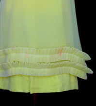 RESERVED - Vintage 1960s Yellow Chiffon Cocktail Dress (As Is)