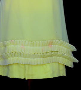 RESERVED - Vintage 1960s Yellow Chiffon Cocktail Dress (As Is)