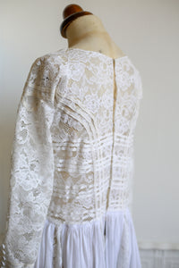 1910 - Edwardian Cotton Lace Maxi Dress (sample)