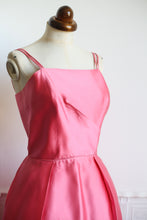 Vintage 1960s Pink Satin Cocktail Dress