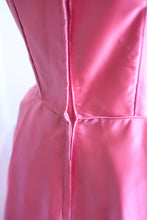 Vintage 1960s Pink Satin Cocktail Dress