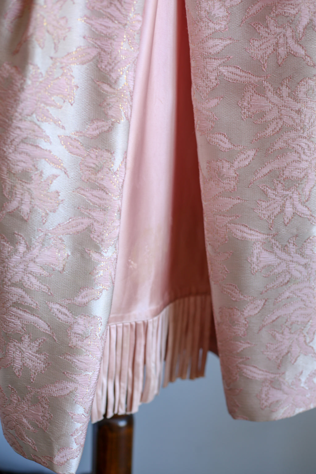 Vintage 1950s Pink Brocade Cocktail Dress