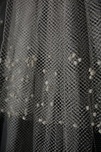 Vintage 1930s Velvet Dot Wedding Veil