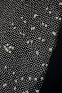 Vintage 1930s Velvet Dot Wedding Veil