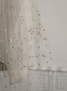 Vintage 1930s Velvet Dot Wedding Veil