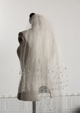 Vintage 1930s Velvet Dot Wedding Veil
