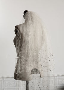 Vintage 1930s Velvet Dot Wedding Veil