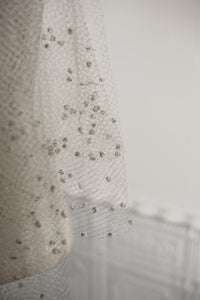 Vintage 1930s Velvet Dot Wedding Veil