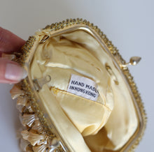 Vintage 1950s Gold Beaded Cocktail Bag