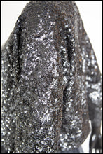 Vintage 1950s Black Sequin Cardigan