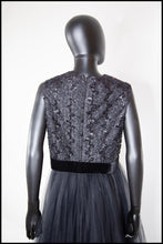 Vintage 1960s Black Cropped Shell Top