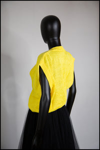 Vintage 1980s Yellow Knit Top