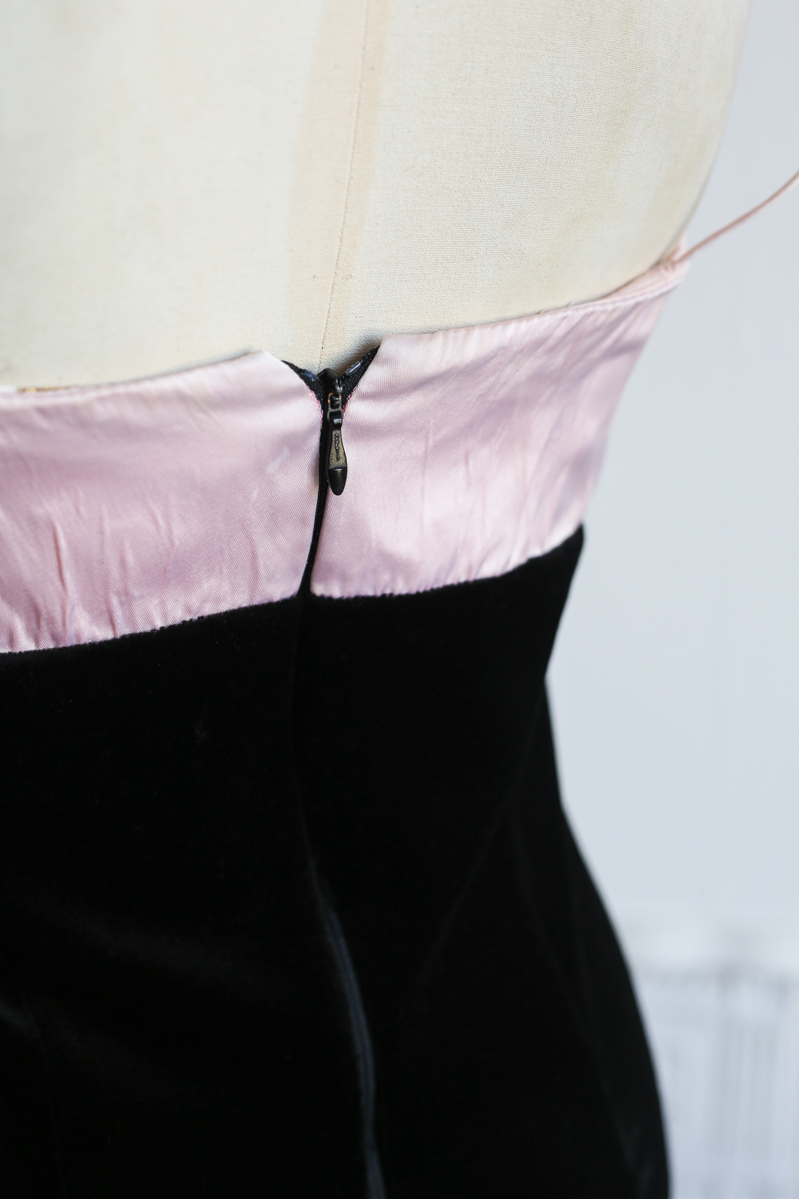 Vintage 1980s Pink Bow Mini Dress