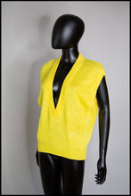 Vintage 1980s Yellow Knit Top