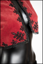 Vintage 1940s Red Velvet Bolero