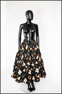 Vintage 1980s Rodeo Cotton Skirt