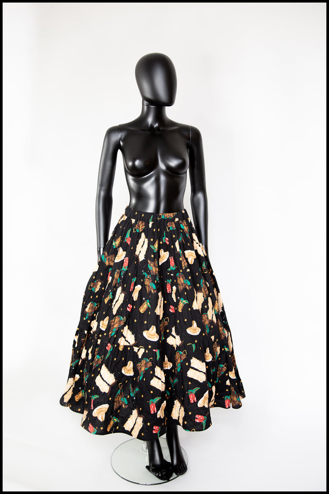 Vintage 1980s Rodeo Cotton Skirt