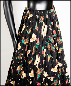 Vintage 1980s Rodeo Cotton Skirt