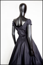 Rosa - Organic Black Cotton Midi Dress