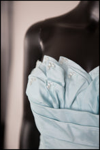 Vintage 1950s Blue Voile Cocktail Dress