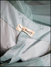 Vintage 1950s Blue Voile Cocktail Dress