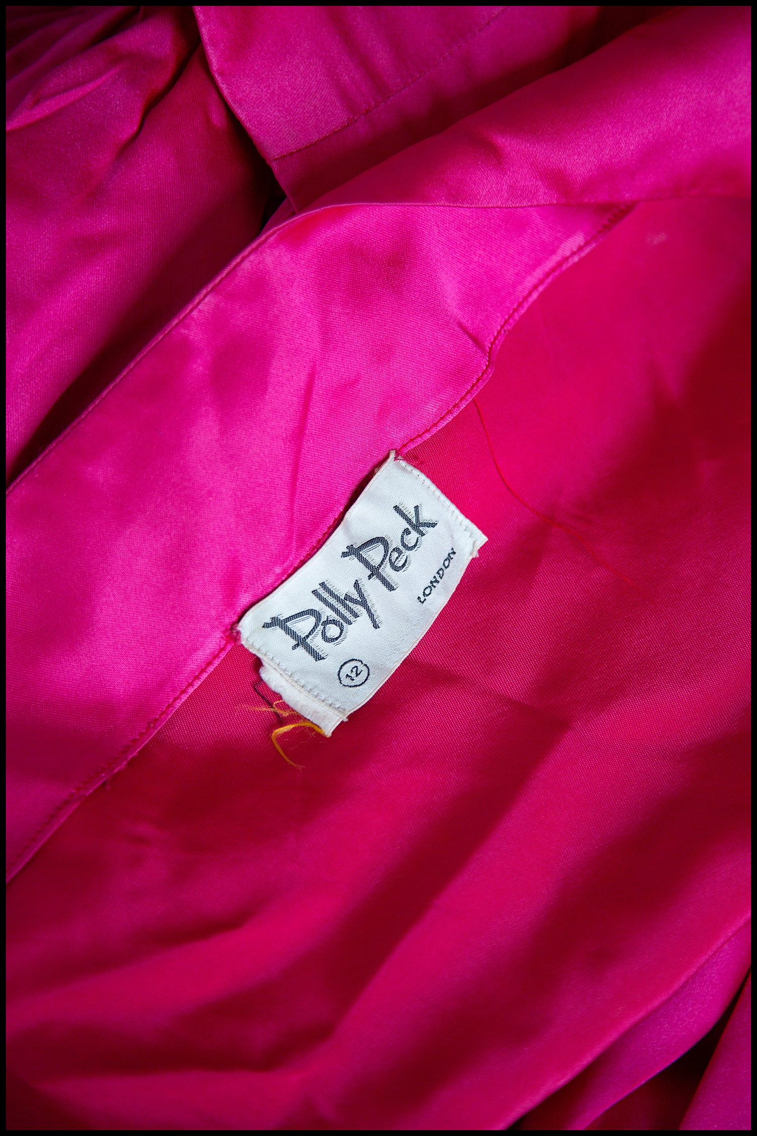 Vintage 1950s Shocking Pink Cocktail Dress
