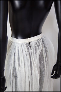 Vintage 1900s Ivory Muslin Skirt