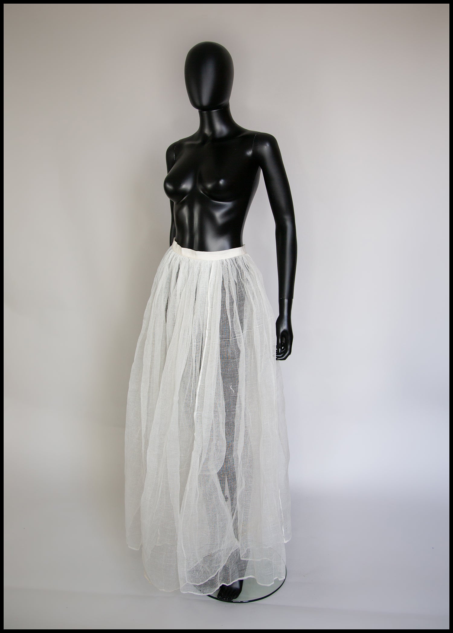 Vintage 1900s Ivory Muslin Skirt