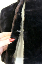 Vintage 1920s Black Thick Velvet Cropped Cape