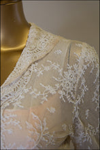 Vintage 1940s Fine Lace Wedding Dress