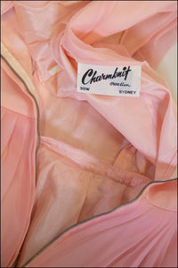 Vintage 1960s Pink Chiffon Dress