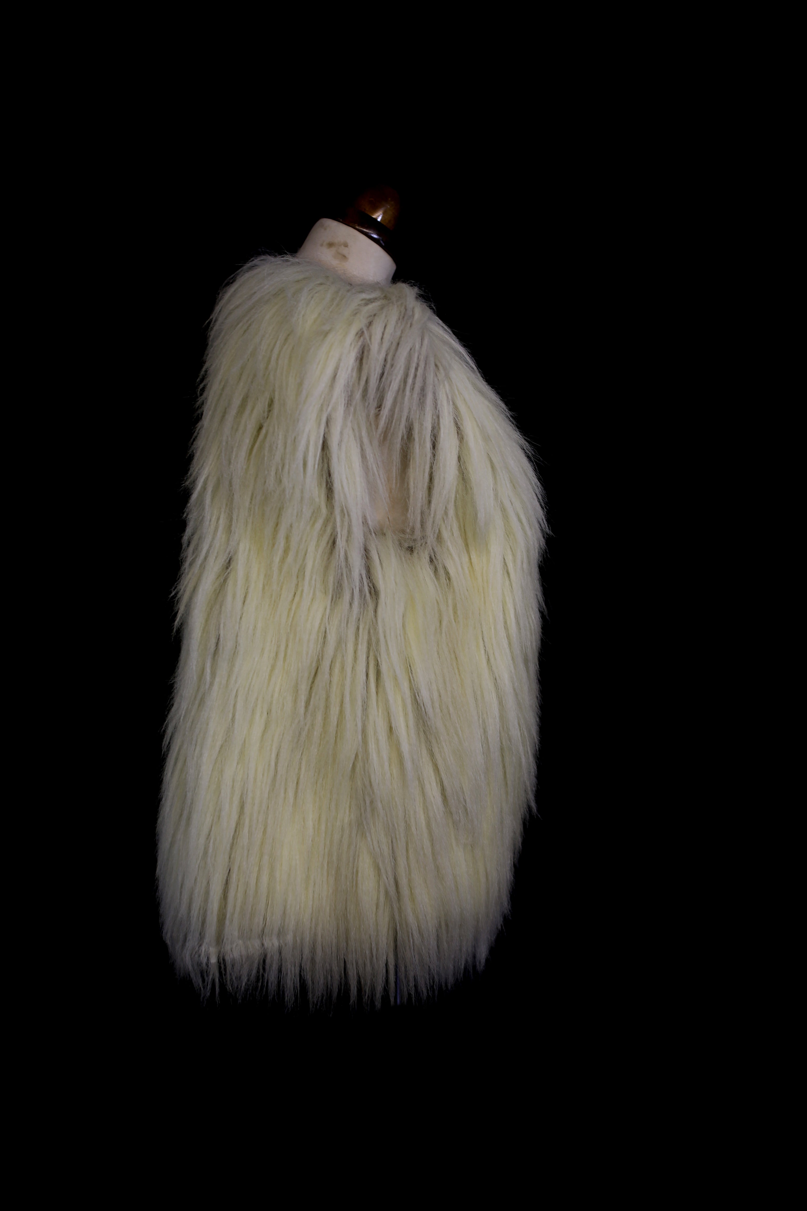 Vintage 1970s Shaggy Faux Fur Waistcoat