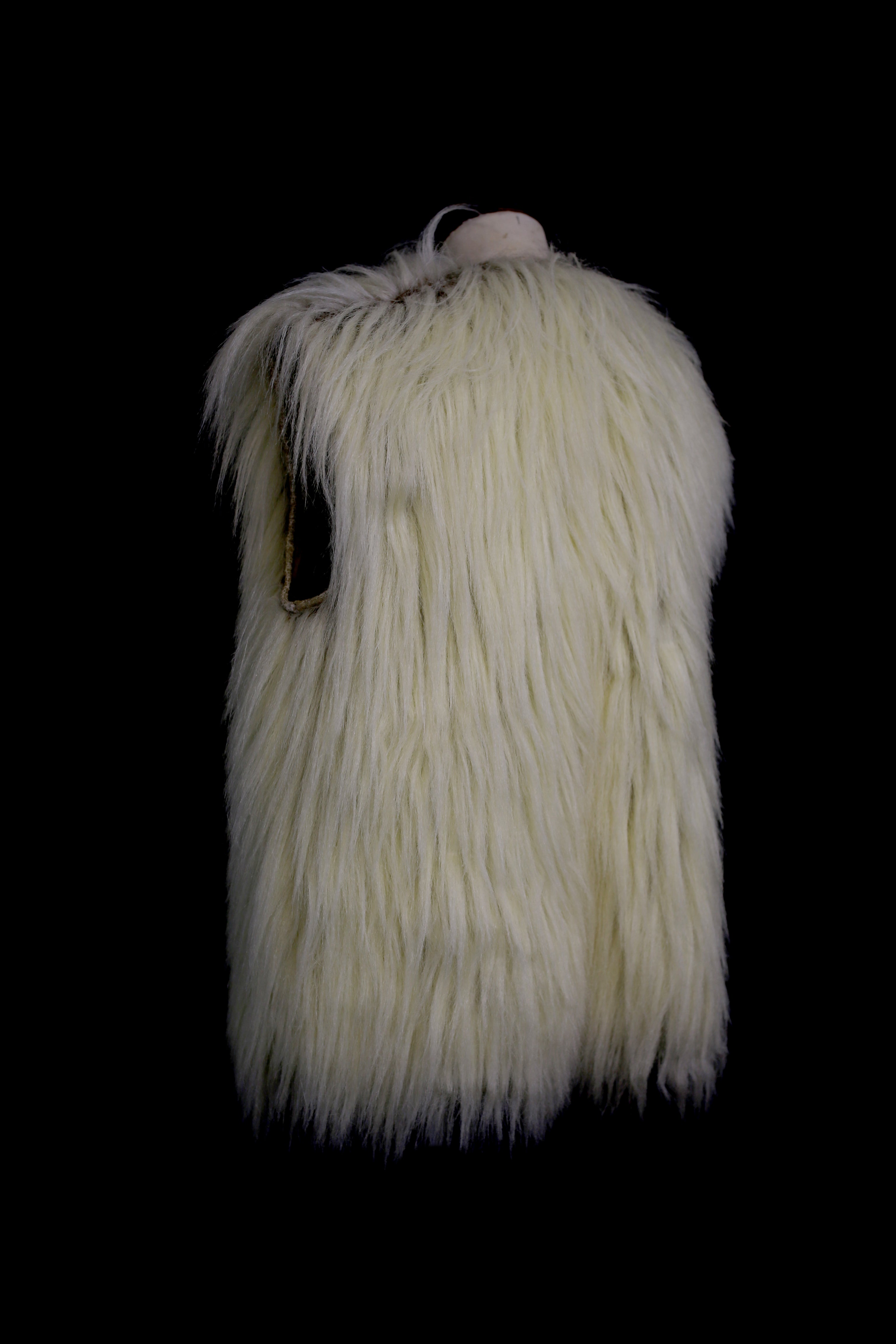 Vintage 1970s Shaggy Faux Fur Waistcoat