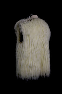 Vintage 1970s Shaggy Faux Fur Waistcoat