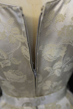 Original Vintage 1950s Oyster Brocade Short Wedding Dress