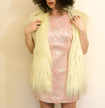 Vintage 1970s Shaggy Faux Fur Waistcoat