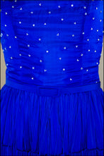 Lapis - Fringed Silk Gown