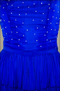 Lapis - Fringed Silk Gown