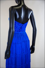Lapis - Fringed Silk Gown
