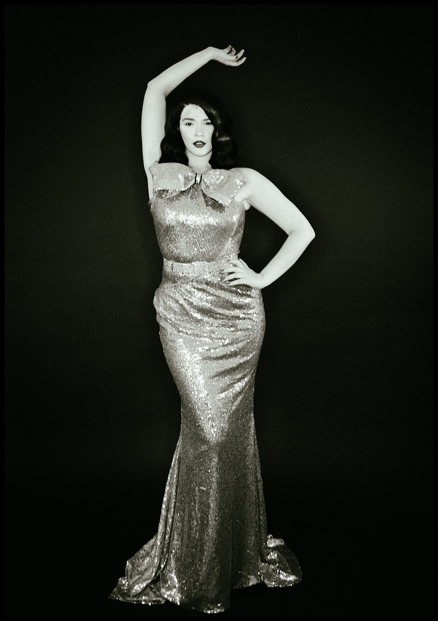 Hepburn K - Gold Sequin Old Hollywood Gown ALEXANDRA-KING Hepburn K - Gold Sequin Old Hollywood Gown ALEXANDRA-KING