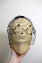 Vintage 1950s Black Dotty Veil
